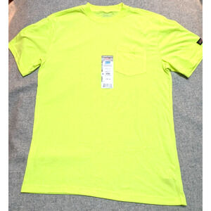 Dickies Cool Dry Short Sleeve Pocket Tee Shirt Yellow Men's Large Tall NWT
